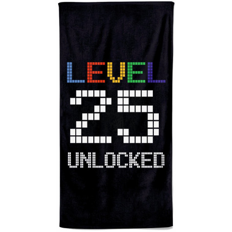 Osuška 140 x 70 cm - Level 25 Unlocked ~ 1