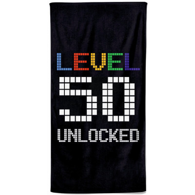 Osuška 140 x 70 cm - Level 50 Unlocked