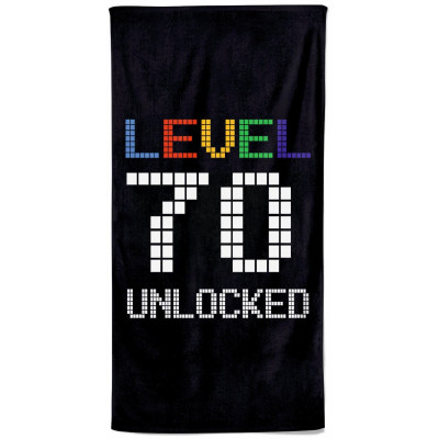 Osuška 140 x 70 cm - Level 70 Unlocked