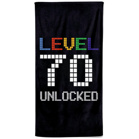 Osuška 140 x 70 cm - Level 70 Unlocked ~ 1