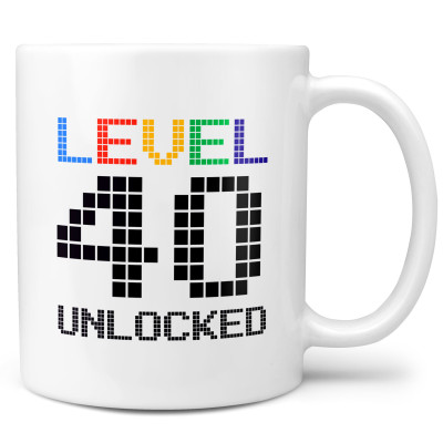 Hrnek 330 ml - Level 40 Unlocked