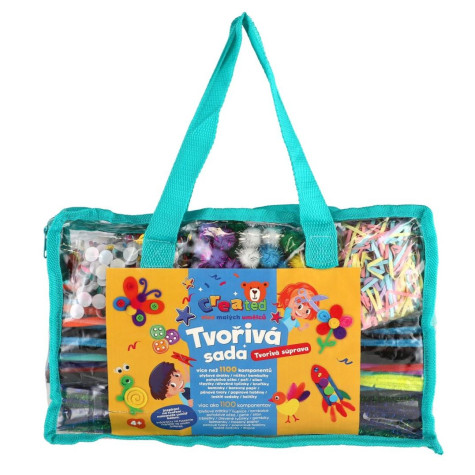 Teddies Created Tvořivá sada v plastové tašce 31x20cm ~ 9