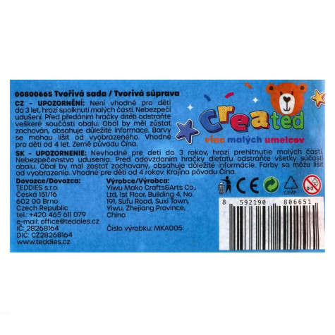 Teddies Created Tvořivá sada v plastové tašce 31x20cm ~ 10