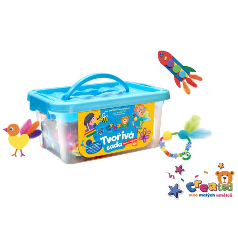 Teddies Created Tvořivá sada v plastovém boxu 26x12cm ~ 1