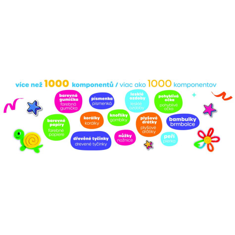 Teddies Created Tvořivá sada v plastovém boxu 26x12cm ~ 5