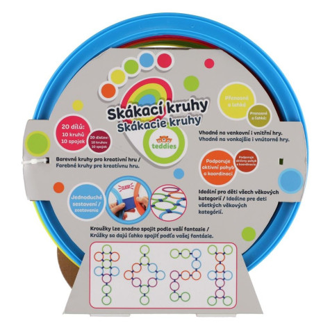 Teddies Skákací kruhy barevné ~ 8