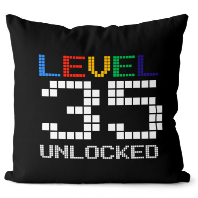 Polštář 40 x 40 cm - Level 35 Unlocked