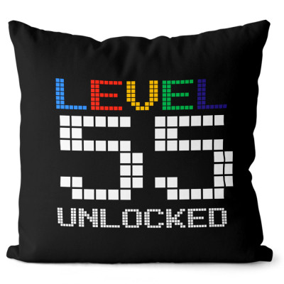 Polštář 40 x 40 cm - Level 55 Unlocked