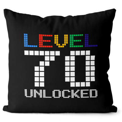 Polštář 40 x 40 cm - Level 70 Unlocked