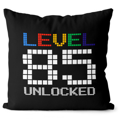 Polštář 40 x 40 cm - Level 85 Unlocked