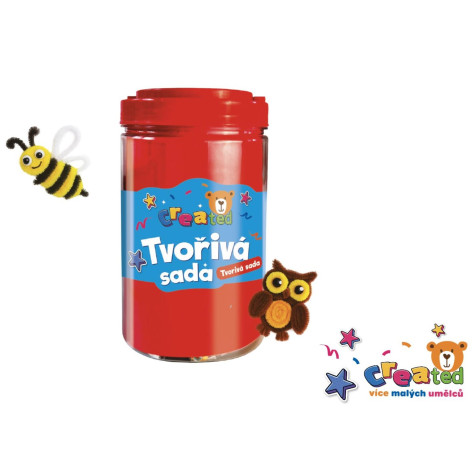 Teddies Created Tvořivá sada v plastové dóze 12x21cm ~ 1