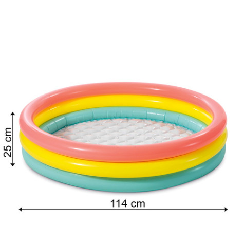 Intex 57412 Nafukovací dětský bazén pastelový 114x25cm ~ 7