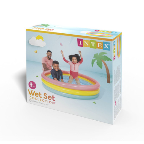 Intex 57412 Nafukovací dětský bazén pastelový 114x25cm ~ 8