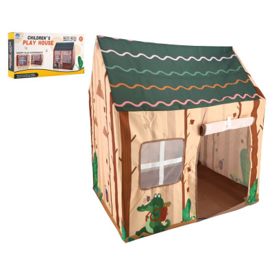 Dětský stan na hraní 95x71x105cm hnědý