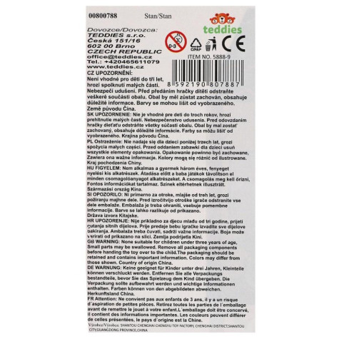 Dětský stan na hraní 95x71x105cm hnědý ~ 6