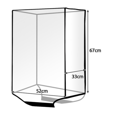Průhledný obal na kufr L 67x52x33cm Trizand 23922 ~ 10