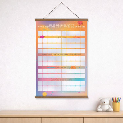 Albi Stírací plakát 100 aktivit pro (pra)rodiče a děti