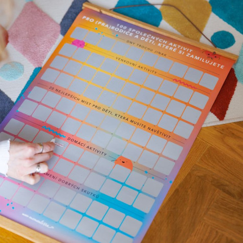 Albi Stírací plakát 100 aktivit pro (pra)rodiče a děti ~ 4