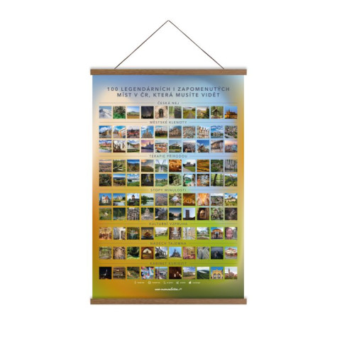 Albi Stírací plakát 100 legendárních i zapomenutých míst v ČR ~ 4