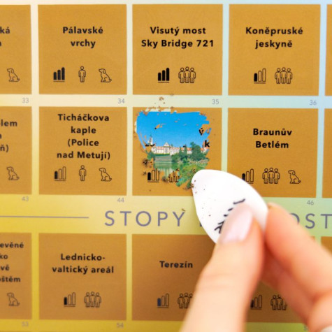 Albi Stírací plakát 100 legendárních i zapomenutých míst v ČR ~ 5