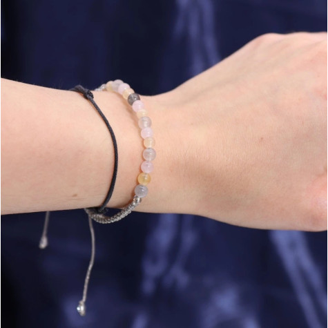 Svíčka znamení zvěrokruhu s náramkem z drahých kamenů - Blíženci ~ 3