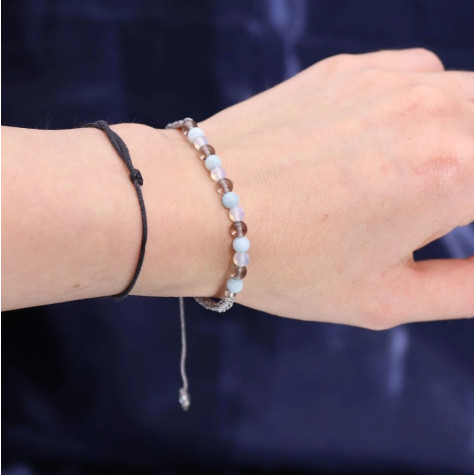 Svíčka znamení zvěrokruhu s náramkem z drahých kamenů - Rak ~ 3