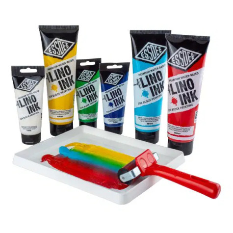 ESSDEE Barva na linoryt 300ml - fluorescent green, zelená ~ 2