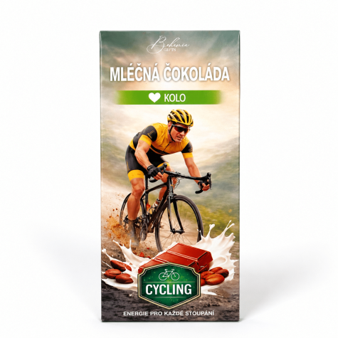 Dárková mléčná čokoláda 100 g - Kolo zelené ~ 1