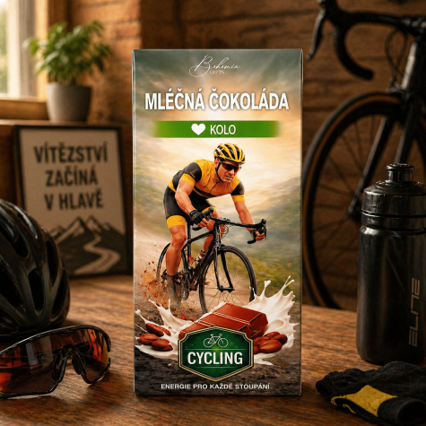 Dárková mléčná čokoláda 100 g - Kolo zelené ~ 2