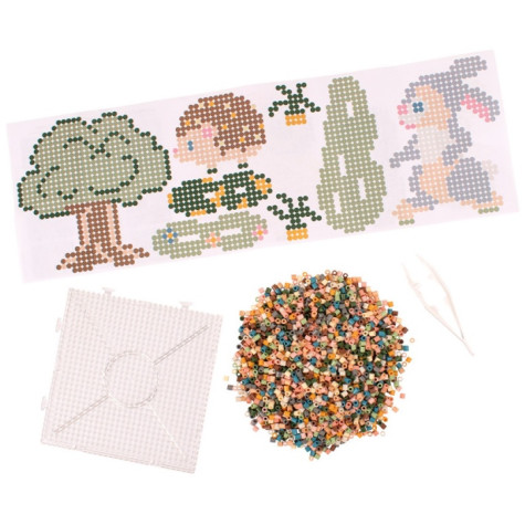 Playbox Zažehlovací korálky 12.000 ks mellow pastel sada v plastovém kufříku ~ 2