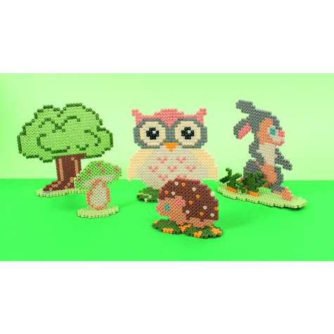 Playbox Zažehlovací korálky 12.000 ks mellow pastel sada v plastovém kufříku ~ 3