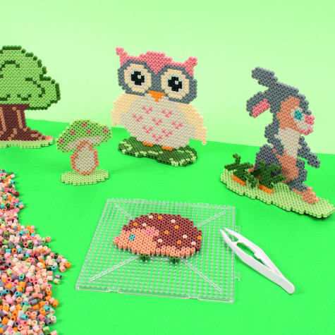 Playbox Zažehlovací korálky 12.000 ks mellow pastel sada v plastovém kufříku ~ 4