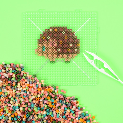 Playbox Zažehlovací korálky 12.000 ks mellow pastel sada v plastovém kufříku ~ 5