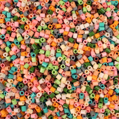 Playbox Zažehlovací korálky 20 000 ks v kbelíku - mellow pastel ~ 2