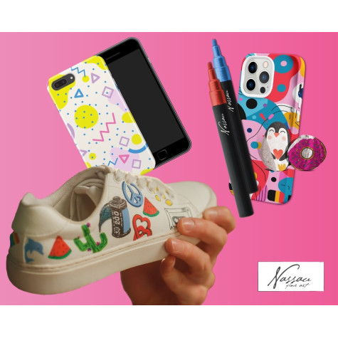 Nassau Akrylové fixy 10 ks v krabičce ~ 4