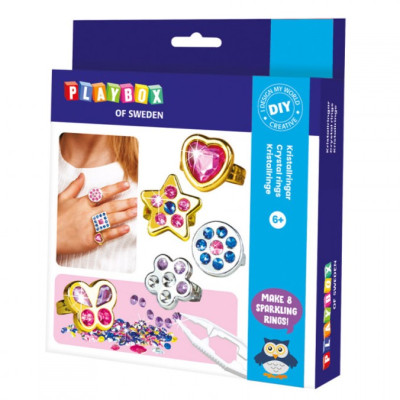 Playbox Diamantový set Prstýnky s kamínky