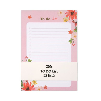 Albi Růžový TO DO list