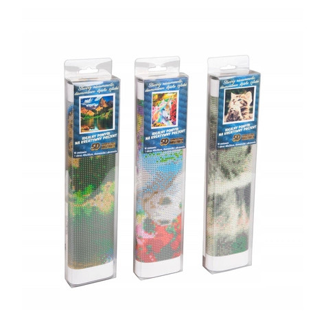 Norimpex Diamantový obrázek malování 30x40cm - Černovláska s červenými květy ~ 5