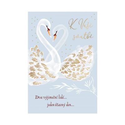 Albi Svatební přání - Labutě se zlatým peřím