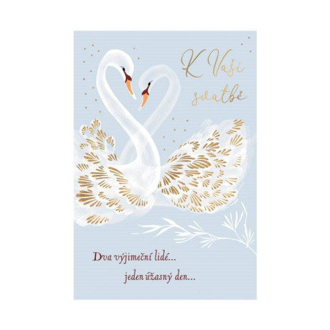 Albi Svatební přání - Labutě se zlatým peřím ~ 1
