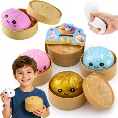 Squishy Dumpling MIX velký mačkací knedlíček 9 cm (Mystery box)