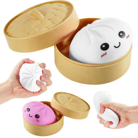 Squishy Dumpling MIX velký mačkací knedlíček 9 cm (Mystery box) ~ 3