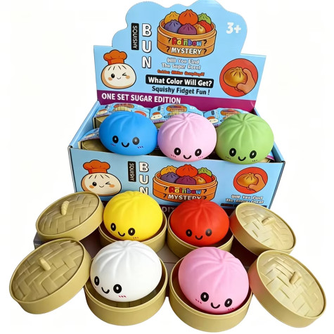 Squishy Dumpling PASTELOVÝ velký mačkací knedlíček 9 cm (Mystery box) ~ 1