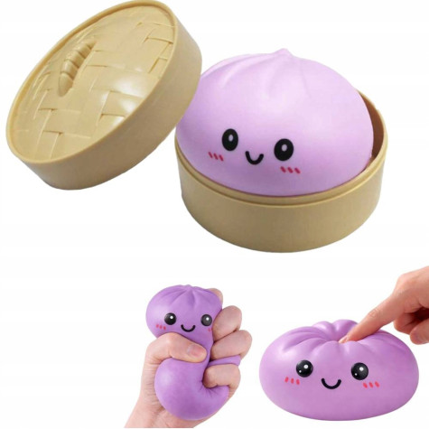 Squishy Dumpling PASTELOVÝ velký mačkací knedlíček 9 cm (Mystery box) ~ 2