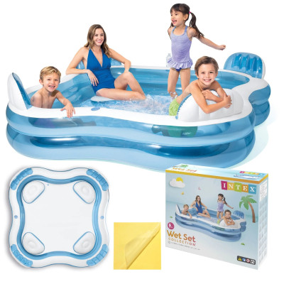 Intex 56475 Bazén s opěradly velký 229x229x66 cm