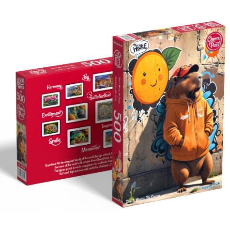 Cherry Pazzi Puzzle Don't Worry, Be Cappy 500 dílků ~ 2