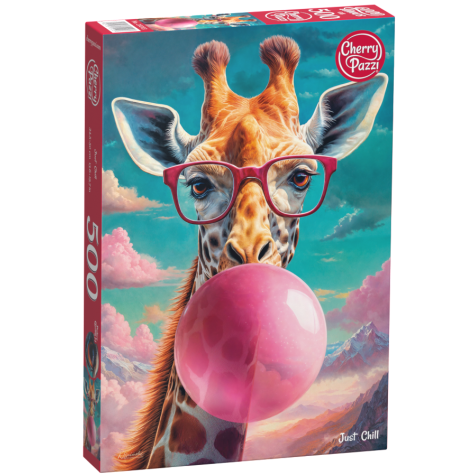 Cherry Pazzi Puzzle Klídek Žirafa se žvýkačkou 500 dílků ~ 1