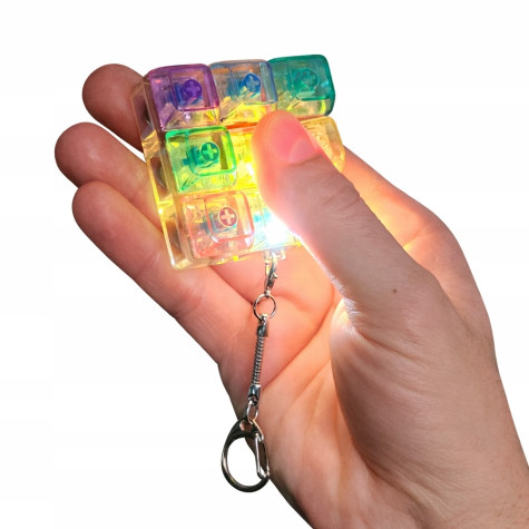 Fidget keyboard LED klávesnice 9 barevných tlačítek přívěsek na klíče ~ 3