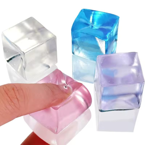 Squeeze ice cube 3 cm mačkací kostka ledu - mix barev ~ 1
