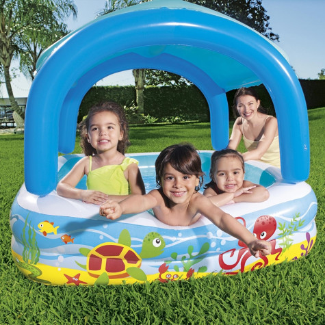 Bestway 52192 Dětský bazén se stříškou 140x140x114 cm ~ 2